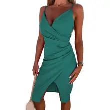 

Beautiful Casual Dress Sleeveless Stretchy Women Summer Beach Dress Spaghetti Strap Dress Women Dress