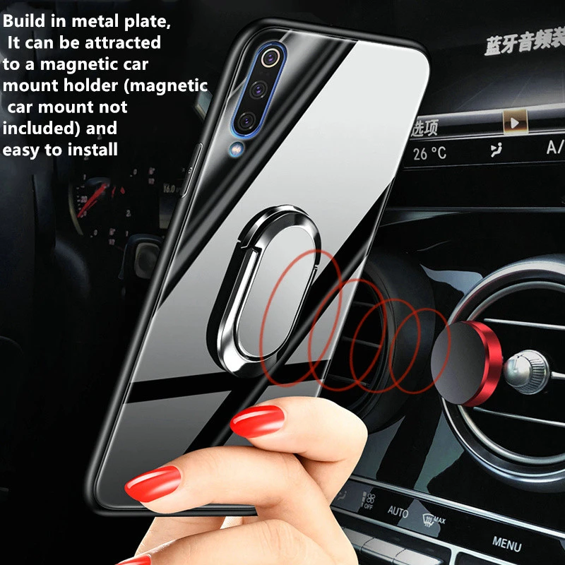 Чехол для xiaomi redmi note 8 CC9 чехол 9Pro магнитный автомобильный держатель из