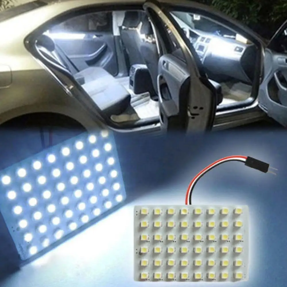 Светодиодная панель для чтения автомобиля 48 светодиодов 1210 smd с адаптером