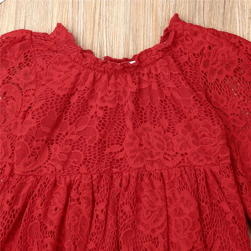 Cute Lace Floral princess Baby Girls Bodysuits Jumpsuits overalls Newborn Infant Fashion Long sleeve Summer Fall Clothes 0-2Y