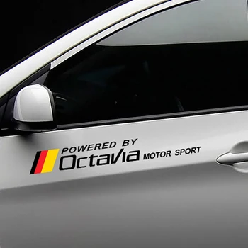 

For Skoda Octavia Car Motor Door Side Vinyl Decals Sport PVC Stickers Auto Graphical Decor Reflective Car Styling Accessories
