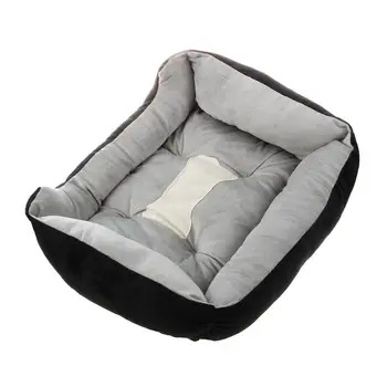 

New Extra Large Luxury Washable Pet Dog Puppy Cat Bed Cushion Soft Mat Warmer Basket Color:Black Size:XL