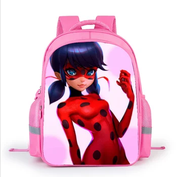 

New girl children's schoolbag fashion printing ladybug girl reddy kindergarten backpack girl large capacity backpack