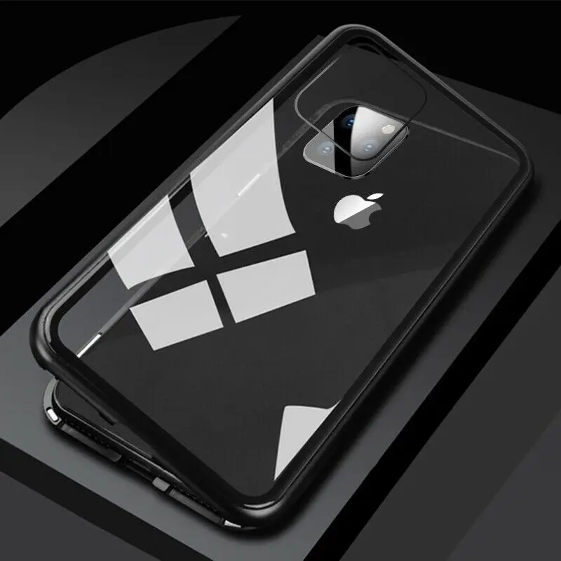11pro max Black Новинка для IPhone 11/11Pro/Max Магнитные Чехлы портативные чехлы для телефонов простые легкие магнитные чехлы для телефонов ударопрочный чехол - Цвет: 11pro max Black