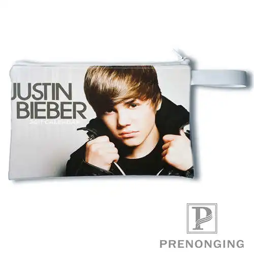 Изготовленный На Заказ кошелек для монет justinbieberPrinting кошелек на молнии нулевой кошелек телефон Сумки для ключей модный небольшой женский кошелёк#19-01-22-6-278