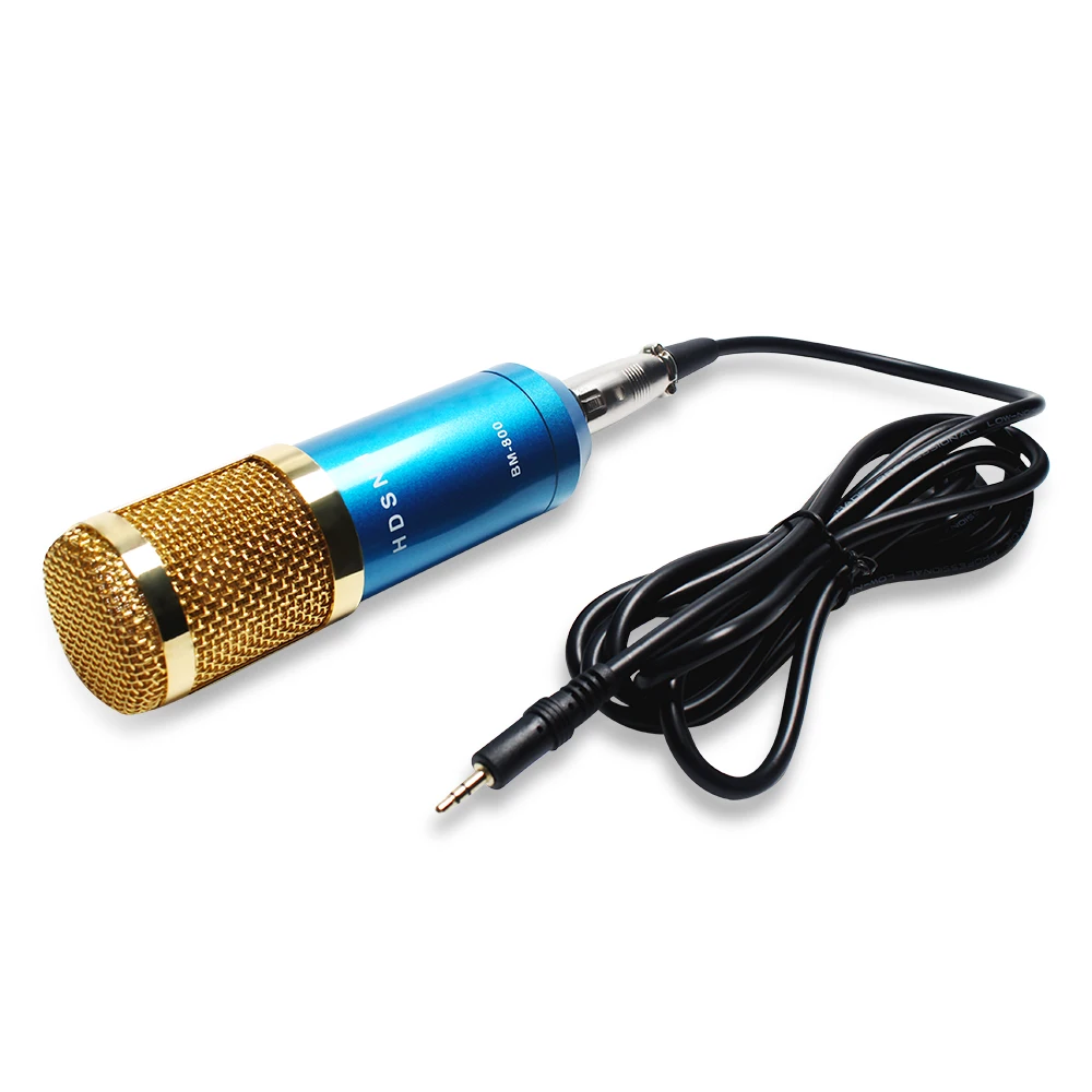 Skup BM 800 mikrofon kondensujący zestaw do komputera z kartą dźwiękową Shock Mount przewodowy kabel xlr 3.5mm Karaoke BM800 Mic nagrywanie