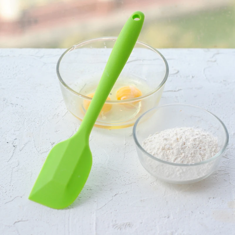  1Pc Large Baking Spatula Cake Scraper Long Silicone Spatula Non-Stick Rubber Silicone Baking Pastry