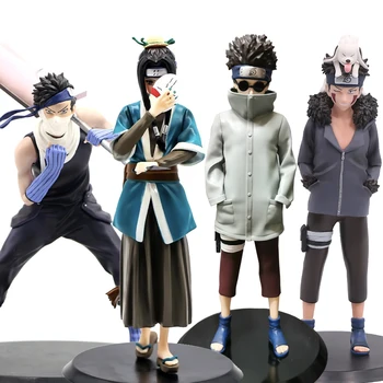 

NARUTO Inuzuka Kiba PVC Action Figure Naruto Shippuden Momochi Zabuza Haku Aburame Shino Inuzuka Kiba Anime Figurine