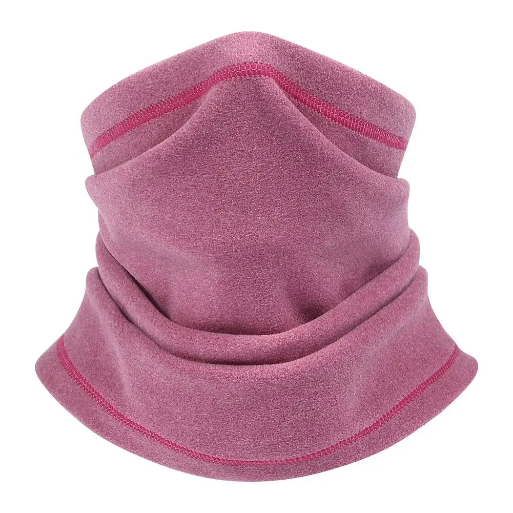 Pink Унисекс, маска для лица, шарф для рыбалки, велоспорта, лыжные банданы, уличная повязка на голову, трубчатый шарф, зимние теплые ветрозащитные шарфы для шеи, одноцветные - Цвет: Pink