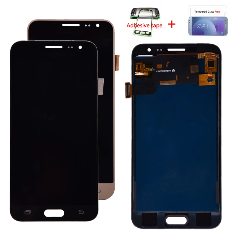 Продажа Для samsung Galaxy J3 2016 J320 J320A J320F J320M ЖК дисплей с кодирующий преобразователь сенсорного экрана в сборе можно регулировать яркость