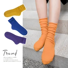 Хлопковые удобные хлопковые носки, женские носки, одноцветные, короткие, эластичные, дышащие, в полоску, Ретро стиль, модные женские носки