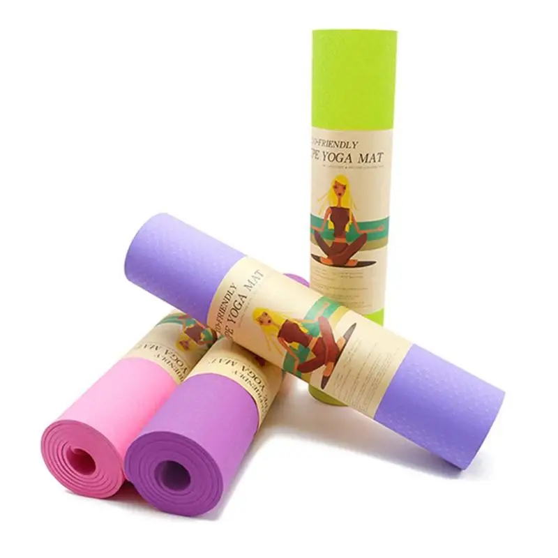 Durable Yoga Mats Wear-resistant Non-toxic Women Gym Sports Yoga Blanket Body Building TPE Tasteless Pilates Pads