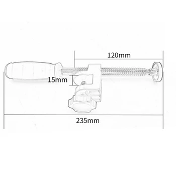 

New 2Pcs Woodworking Edge Clamp F Clamp Quick Clamp Function Expansion Auxiliary Tool Fixing Clamp