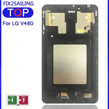 

LCD For LG G Pad 8.0 V480 V490 Display Touch Screen Digitizer Panel Sensor Glass Tablet Assembly Replacement With Frame