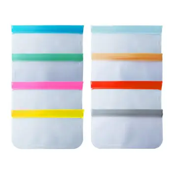 

Reusable PEVA food Storage Bag Refrigerator Storage Fresh-keeping Bag Zipper Sealed Kitchen Organizer Fresh Bag Eco-friendly Bag