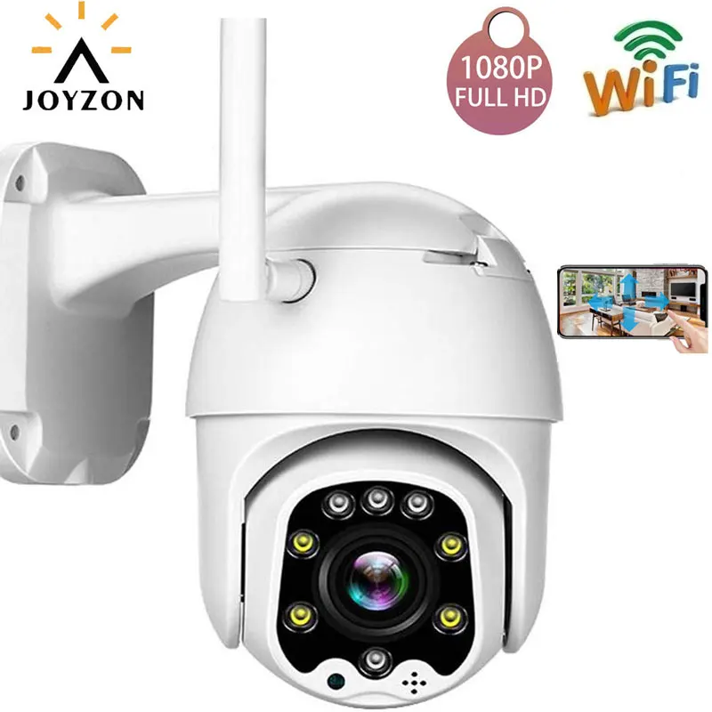 IP камера JOYZON 1080P HD Wi Fi PTZ 2 МП 4 кратный зум|Камеры видеонаблюдения| |