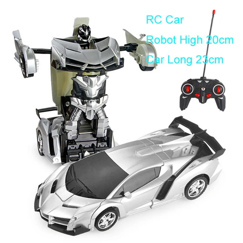 1:18 24CM RC Car 2 in 1Transformation Robots Cars Sports Driving Vehicle One-key Deformation Remote Control Car Toy for Boys F04 1:18 24CM RC Car 2 in 1Transformation Robots Cars Sports Driving Vehicle One-key Deformation Remote Control Car Toy for Boys F04