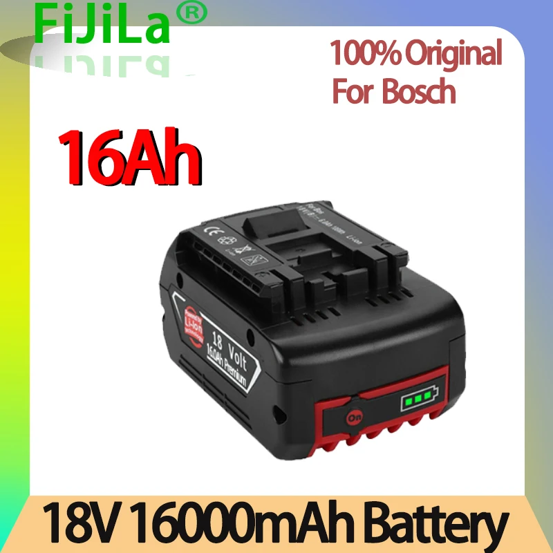 Новый 18 в 16000 мА/ч Перезаряжаемые Li-Ion Батарея для Bosch 18V Backup16.0A Портативный Замена