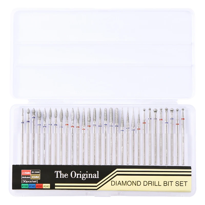 

MEET ACROSS Nail Drill Bits Nail Manicure Drill Milling Nail Cutter Electric Nail Drill Bit For Manicure Pedicure Drill