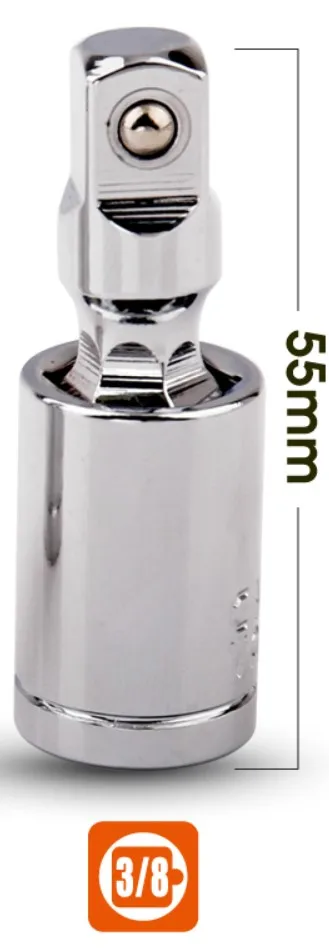 0.375 inch 1/" 3/8" 1/" Универсальный шарнирный набор трещотка угловой удлинитель гнездо адаптер ручной и пневматический сгибаемый адаптер гнездо инструменты - Цвет: 0.375 inch