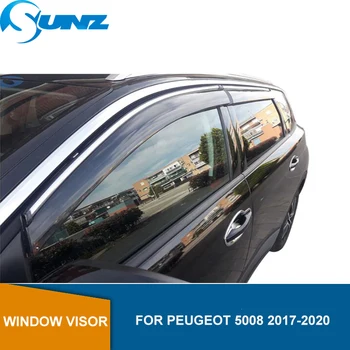 

Side Window Deflectors For Peugeot 5008 2017 2018 2019 2020 Smoke Sun Rain Deflector Window Visor Weather Shield SUNZ