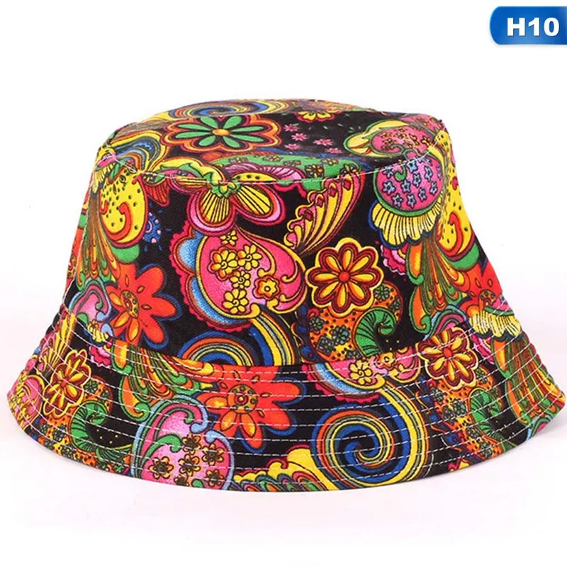 Новинка, Harajuku, Панама с принтом, женская, для рыбалки, для улицы, Панама, для девушек, летняя, хлопок, хип-хоп, кепка, унисекс, плоская, Рыбацкая, солнцезащитные кепки