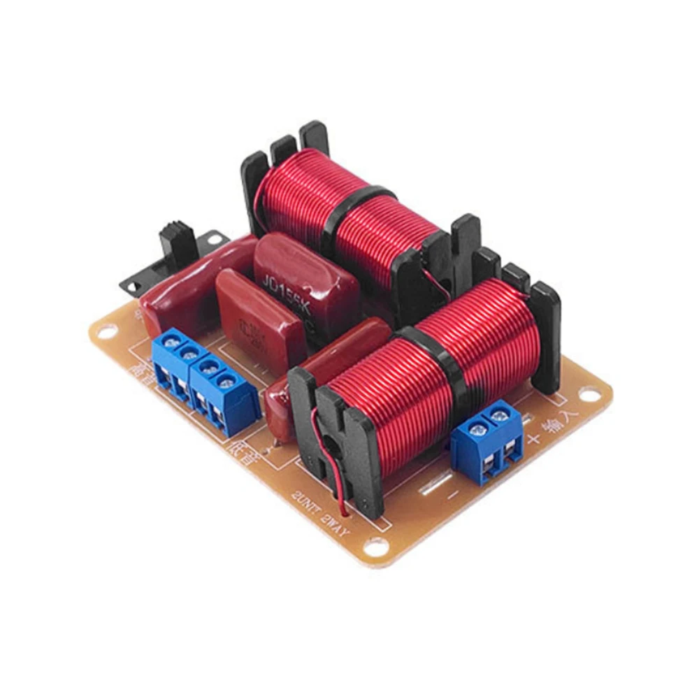 Audio Speakers 100W 2 Way Audio Speaker Frequency Divider Treable Bass Loudspeaker Crossover Filters DIY Hifi Stereo Home Theater