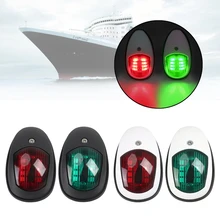 Signal Warning Lamp 2Pcs/Set LED Navigation Light For Marine Boat Yacht Truck Trailer Van Lorry Starboard Port Side Marker Light