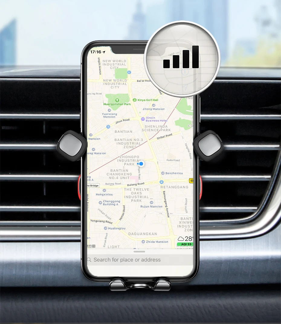 mobile grip holder Baseus Car Phone Holder for Car Air Vent Mount Cell Phone Support Phone Holder Stand for iPhone Samsung Metal Gravity Phone Hold mobile stand holder