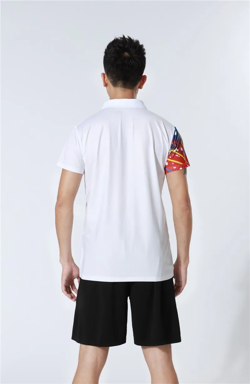 HOWE AO новая дышащая рубашка с воротником для бадминтона теннисные белые и быстросохнущие спортивные рубашки с короткими рукавами