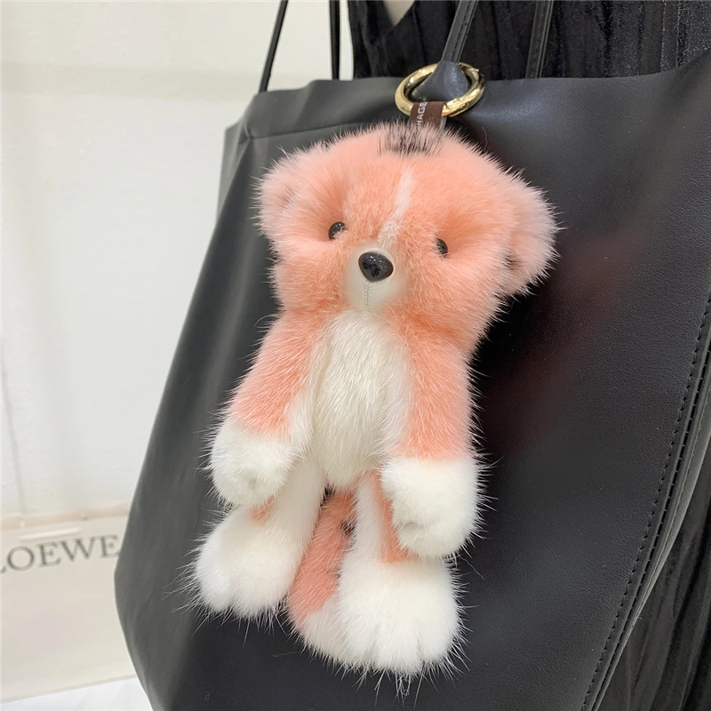 Cute Monster Accessories, Bag Charm, Fox Fur Pendant in 2023