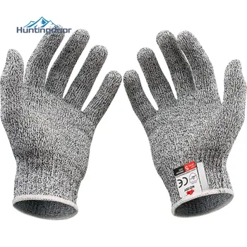 

Cut Resistant Gloves hunting gloves Ambidextrous Food Grade Cycling Protection Level 5 Protection Size Extra Large