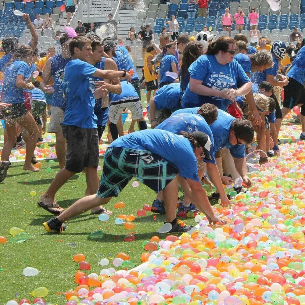 148 PCS Rubber Water Balloons Waterballonnen Water Game Party Outdoor Toys MulticolorInflatable Ball Summer Toys for Children