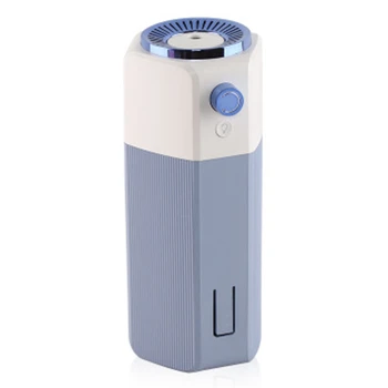 

300ML Car Air Purifier Electric Ultrasonic Electric Humidifier Aromatherapy Essential Oil Diffuser with LED Lights-Blue