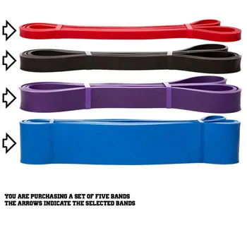 

Fitness Rubber Bands Resistance Band Yoga Elastic Unisex 208Cm Bands Loop Expander for Exercise Sports Equipment FIT