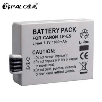 

PALO 1800mAh LP-E5 LPE5 LP E5 Camera Li-ion Battery for Canon EOS Rebel XS,Rebel T1i,Rebel XSi,1000D,500D,450D,Kiss X3,X2,F