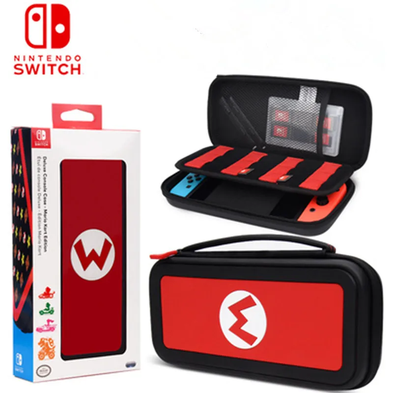 

nintendoswitch Silicone Case Marios Handle Case Red color Travel Storage bag for Nintendo Switch console Portable bag