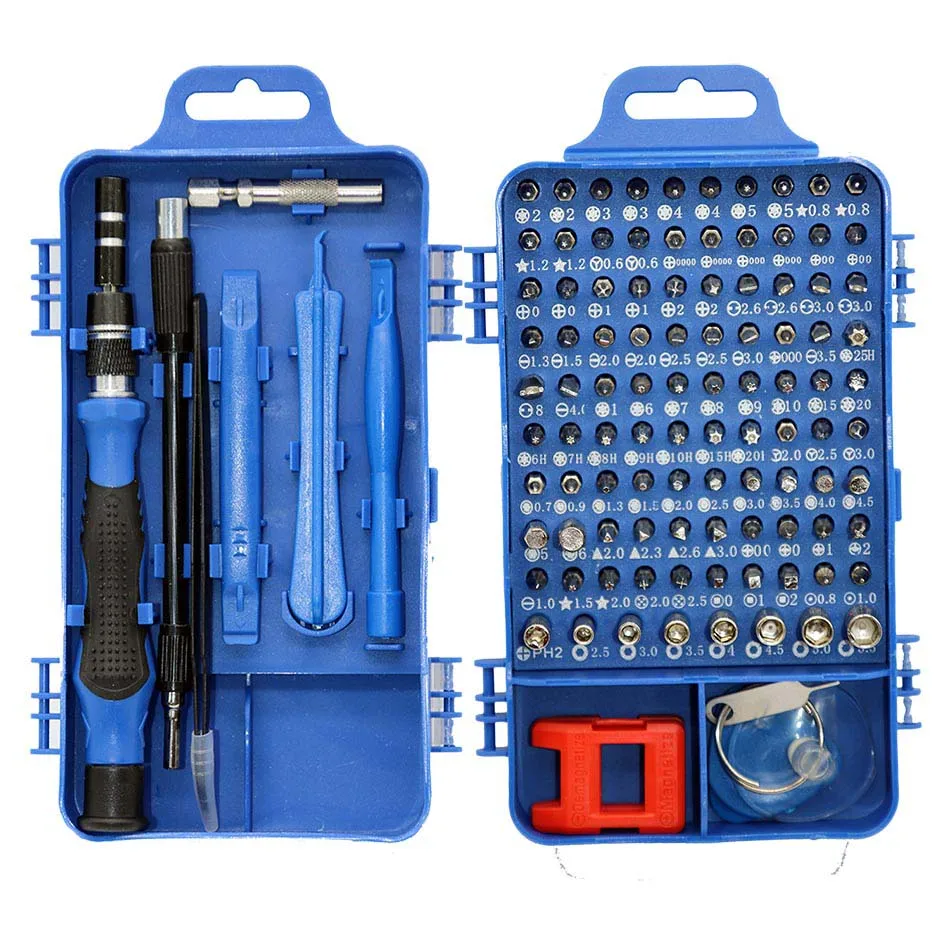 

Multifunctional Screwdriver Head Set Torx Star Torks Screwdriver Bits Set For MACbook Hand Tools 115 in 1 Screwdriver Kit