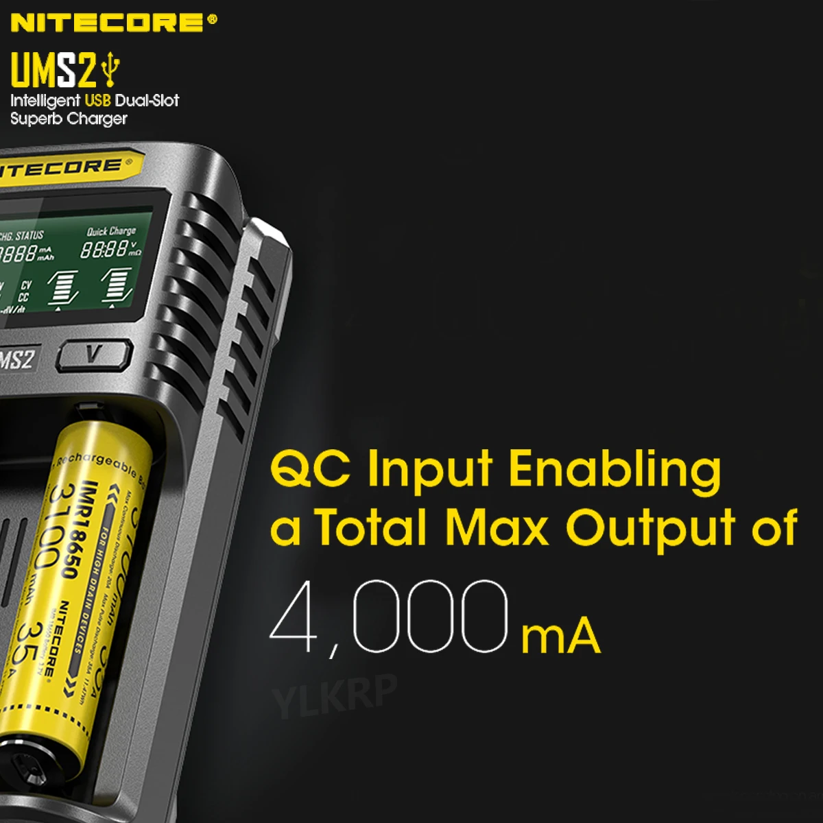 Fast Charger Battery Charger Adapter NITECORE UMS4 UMS2 Intelligent QC Fast Charging 4A Large Current Multi-Compatible USB Charger