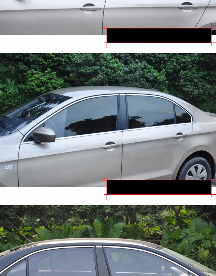 Нержавеющая сталь окна автомобиля планки для skoda rapid 2013