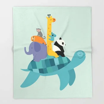 

Animal Blanket Kid Cute Design Travel Together Fleece Blankets and Throw Blanket for Beds Christmas Decorations for Home