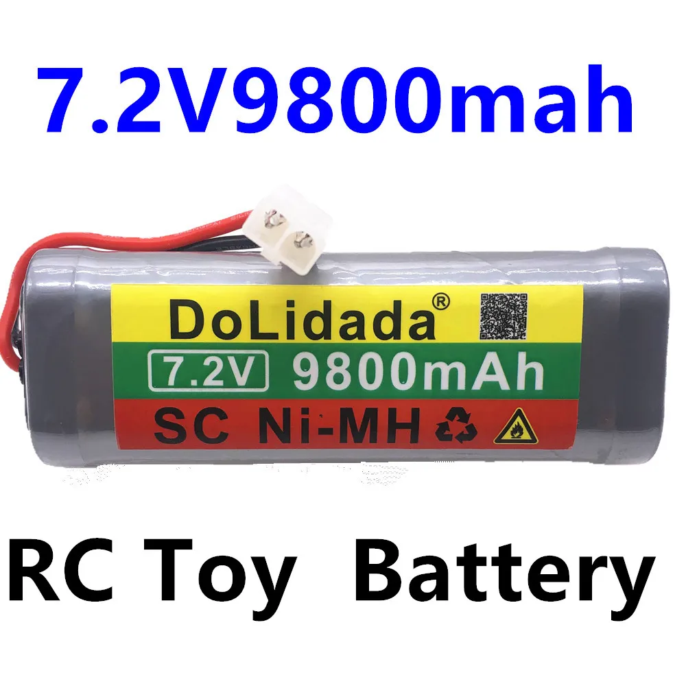 Батарея 7.2V9800mAh NiMH батареи блок для RC игрушечный автомобиль батарея грузовик багги лодка Танк Ni-MH батареи супер серый мощность