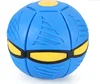 Flat Deformation Ball Flying Saucer Shape Glowing Toy Outdoor Bouncing Ball With Light Rebound Bouncing Ball Outdoor Toy blue ► Photo 1/4