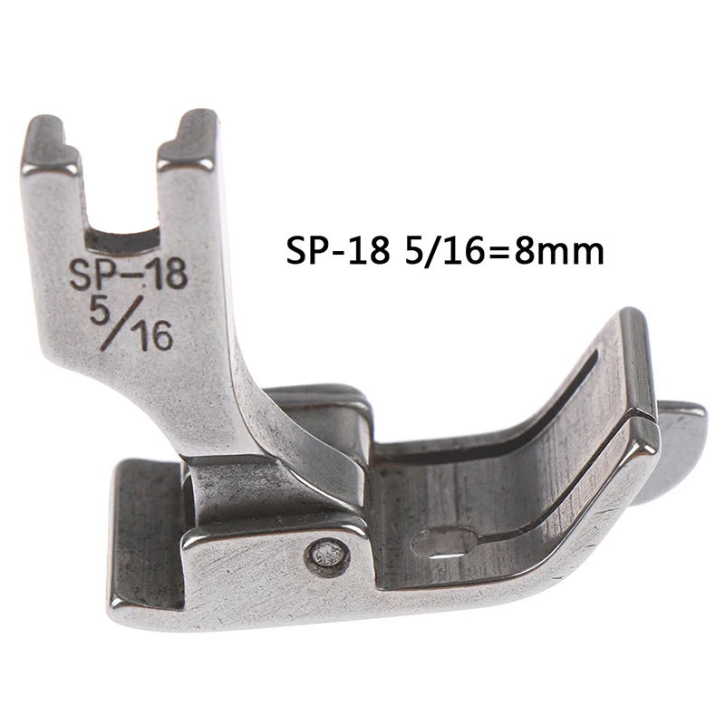 8mm 1 шт. 1/4 1/8 3/8 1/16 3/16 5/16 1/32 металлическая прижимная лапка SP-18 промышленная для швейной машины плоская Автомобильная движущаяся кромка одноигольная плоская - Цвет: 8mm