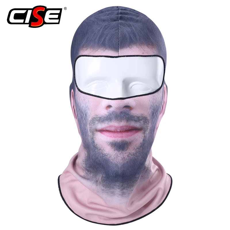 3D клоун борода Мужская мотоциклетная Балаклава полная маска для лица шлем лайнер