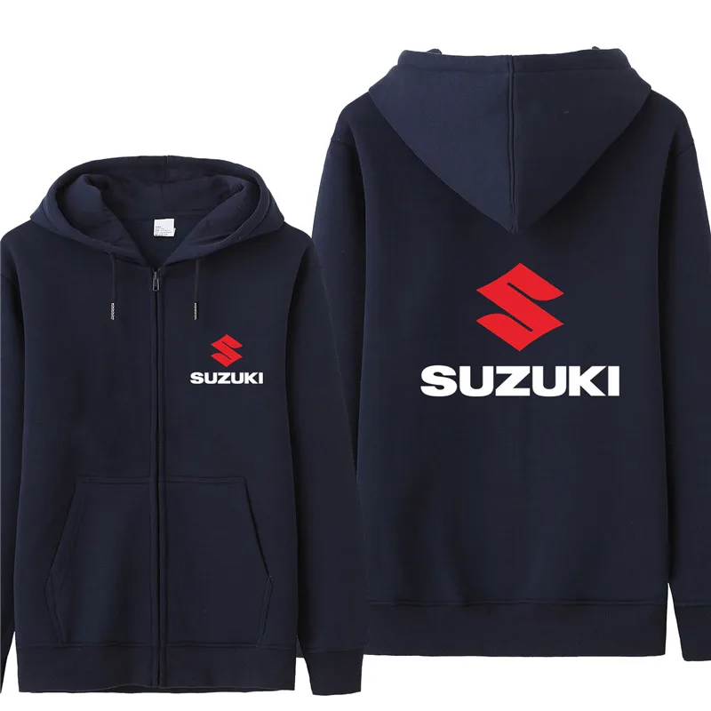 Осень мотоцикл Suzuki толстовки для мужчин модное пальто флисовый пуловер унисекс мужская одежда