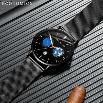 

2020 Mens Watches Top Brand Luxury Quartz Watch Casual Slim Mesh Steel Sport Busine Watch erkek kol saati relogio masculino