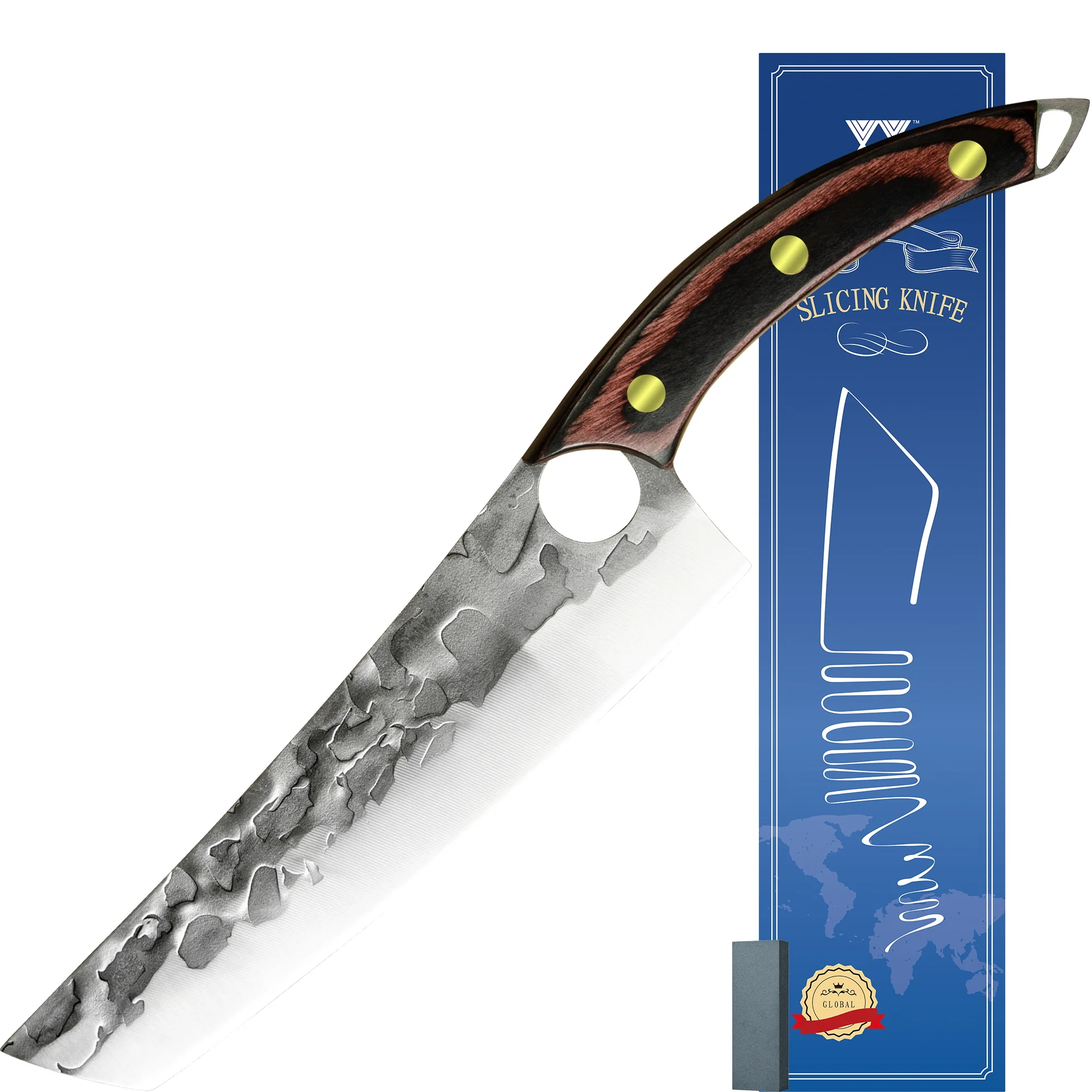 XYj Pro Full Tang Chef Knife Filleting Fish Salmon Cleaver Knives