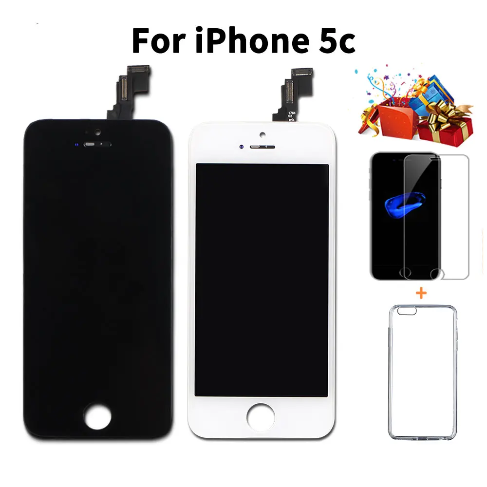 ЖК дигитайзер для iPhone 5 5C 5S SE дисплей сенсорный экран сборка Замена + кнопка домой