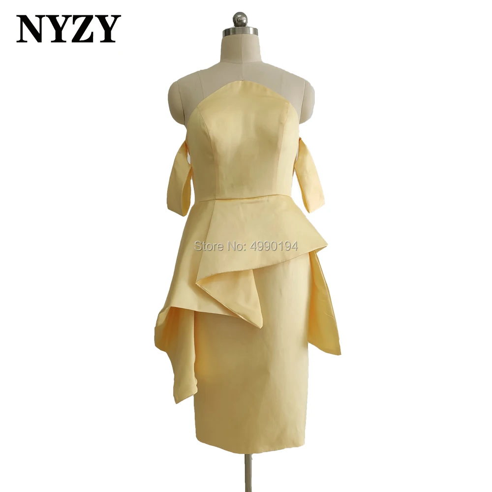 yellow cocktail dress for wedding